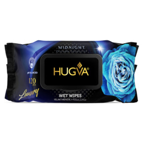 Вологі серветки для рук Hugva MIDNIGHT, 120 шт